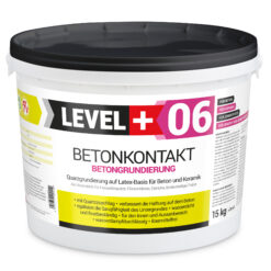 Betonkontakt Haftbrücke Putzgrund Grundierung Betongrundierung 15Kg LEVEL+06