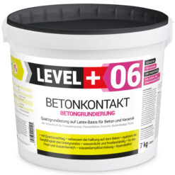 Betonkontakt Haftbrücke Putzgrund Grundierung Betongrundierung 7Kg LEVEL+06