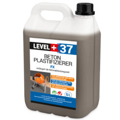 Beton Plastifizierer FX Beton-Zusatzmittel Betonverflüssiger Estrich Verzögerer 5L LEVEL+37