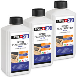 Beton Plastifizierier BV FM Beton-Zusatzmittel Beton Fliessmittel Betonverflüssiger 3L LEVEL+38