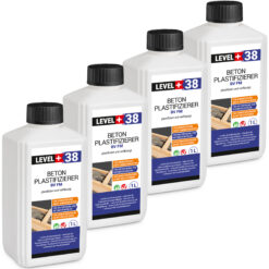 Beton Plastifizierier BV FM Beton-Zusatzmittel Beton Fliessmittel Betonverflüssiger 4L LEVEL+38
