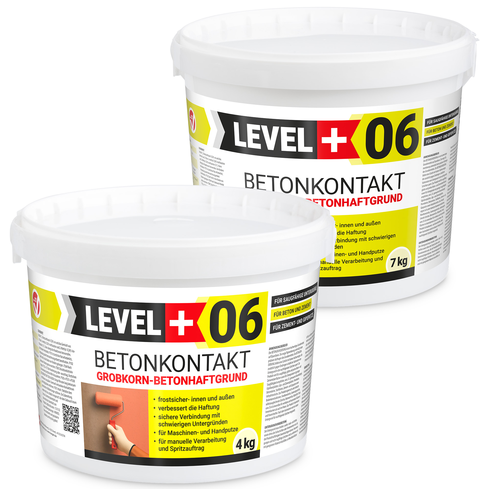 Betonkontakt Haftbrücke Putzgrund Grundierung Betongrundierung 11Kg LEVEL+06