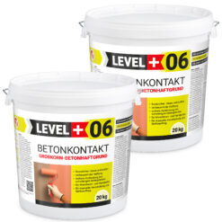 Betonkontakt Haftbrücke Putzgrund Grundierung Betongrundierung 40Kg LEVEL+06