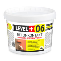 Betonkontakt Haftbrücke Putzgrund Grundierung Betongrundierung 4Kg LEVEL+06