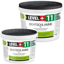 Dichtschlämme 1K Trockener Keller Treppe Abdichten Aussen Balkon 15Kg LEVEL+11