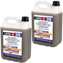 Estrichzusatzmittel Estrich Plus für Fussbodenheizung Beton Plastifizierer, Betonverflüssiger 10L LEVEL+39