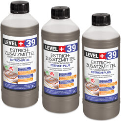 Estrichzusatzmittel Estrich Plus für Fussbodenheizung Beton Plastifizierer, Betonverflüssiger 3L LEVEL+39