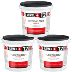 Fliesenkleber Fertigkleber Flexkleber weiß innen und außen Steinkleber Flex D2TE 60KG LEVEL+12