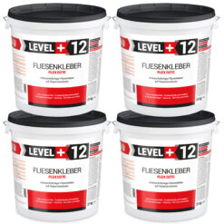 Fliesenkleber Fertigkleber Flexkleber weiß innen und außen Steinkleber Flex D2TE 80KG LEVEL+12