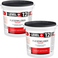 Fliesenkleber Fertigkleber Flexkleber weiß innen und außen Steinkleber Flex D2TE 50KG LEVEL+12