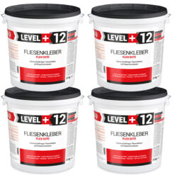 Fliesenkleber Fertigkleber Flexkleber weiß innen und außen Steinkleber Flex D2TE 100KG LEVEL+12