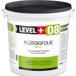 Alternative view of Flüssigfolie in 1K Dichtfolie Abdichtfolie Abdichtung Bad Dusche Küche Wasserdicht 25Kg + Farbroller 25cm LEVEL+08