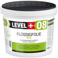 Alternative view of Flüssigfolie in 1K Dichtfolie Abdichtfolie Abdichtung Bad Dusche Küche Wasserdicht 5,5Kg + Farbroller 10cm LEVEL+08