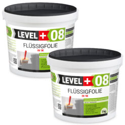 Flüssigfolie in 1K Dichtfolie Abdichtfolie Abdichtung Bad Dusche Küche 14Kg LEVEL+08