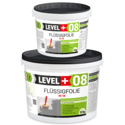 Flüssigfolie in 1K Dichtfolie Abdichtfolie Abdichtung Bad Dusche Küche 16Kg LEVEL+08