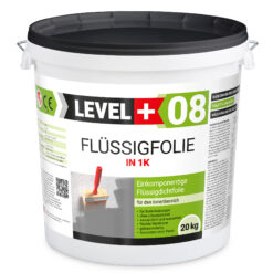 Flüssigfolie in 1K Dichtfolie Abdichtfolie Abdichtung Bad Dusche Küche 20Kg LEVEL+08