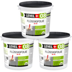 Flüssigfolie in 1K Dichtfolie Abdichtfolie Abdichtung Bad Dusche Küche 75Kg LEVEL+08