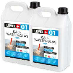 Kaliwasserglas 10L Pur Betonversiegelung Holzschutz Imprägnierung Grundierung Verfestung Unverdünnt LEVEL+01