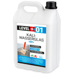 Kaliwasserglas 5L Pur Betonversiegelung Holzschutz Imprägnierung Grundierung Verfestung Unverdünnt LEVEL+01