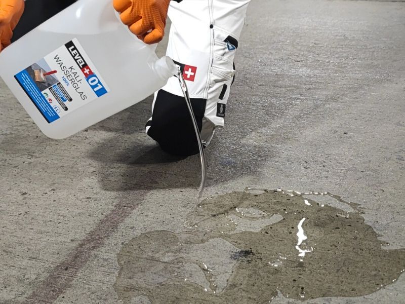 Kaliwasserglas 4L Pur Betonversiegelung Holzschutz Imprägnierung Grundierung Verfestung Unverdünnt LEVEL+01 – Bild 5
