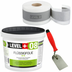 Dichtset Abdichtung Set Flüssigfolie 5,5Kg Bad Dusche Küche LEVEL+ SET12