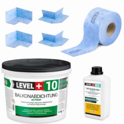 DichtSet 14kg Balkonandichtung 2K Balkon und Terrassen ca. 4m² Dichtband LEVEL+ SET31