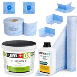 Dichtset Abdichtung Set Flüssigfolie Bad Dusche Küche LEVEL+ SET40