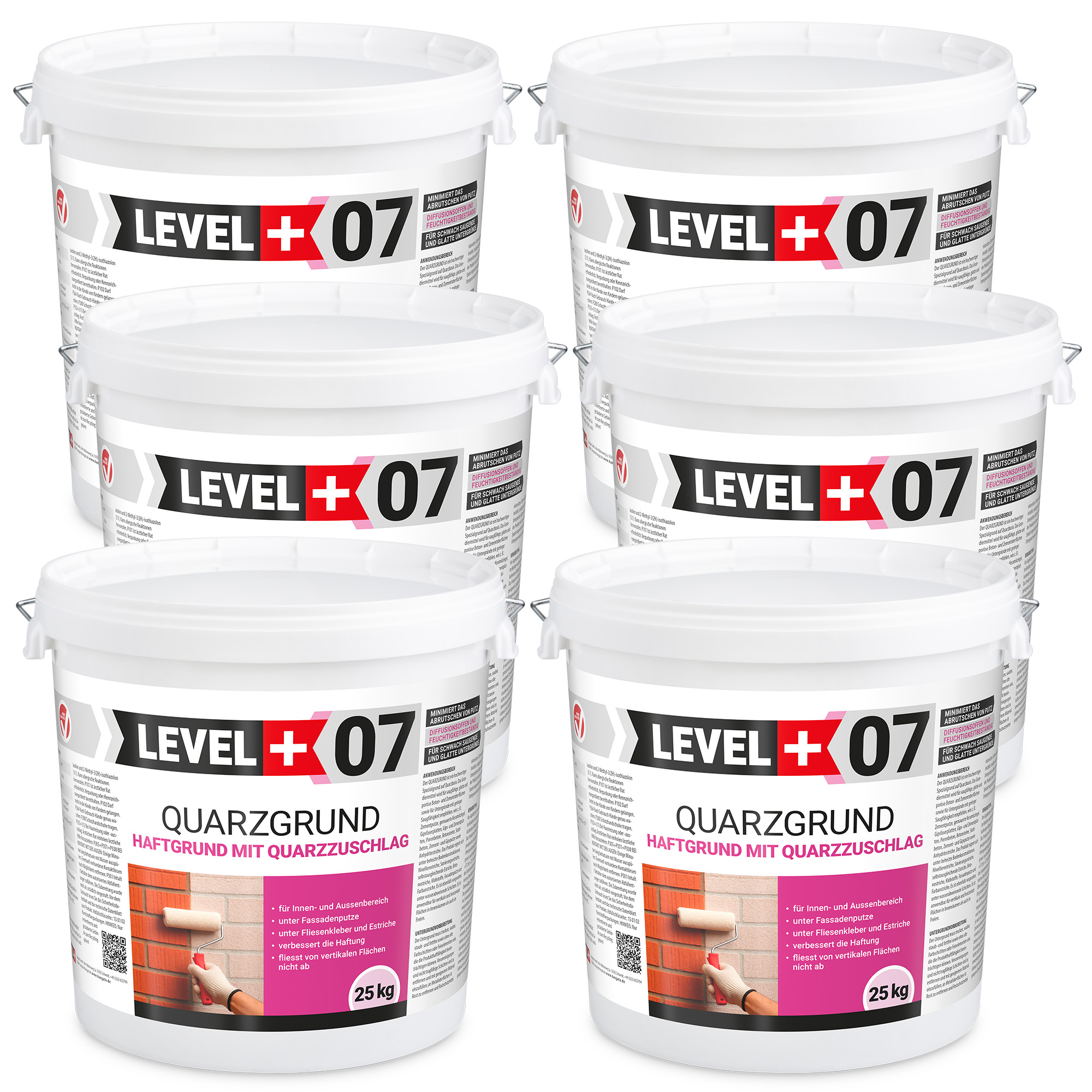 Quarzgrund Putz Grundierung Putzgrund Haftputzgrund 150Kg LEVEL+07
