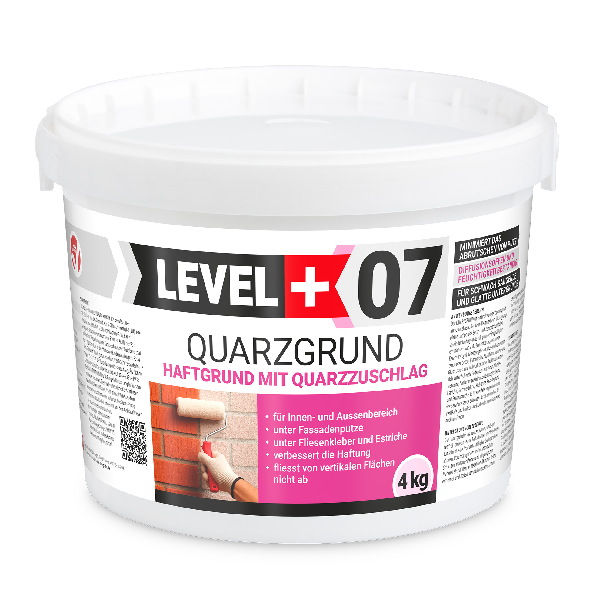 Quarzgrund Putz Grundierung Putzgrund Haftputzgrund 4Kg LEVEL+07
