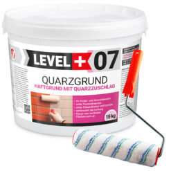 Quarzgrund Putz Grundierung Putzgrund Haftputzgrund 15Kg + Streichroller 25cm Mikrofaser LEVEL+07