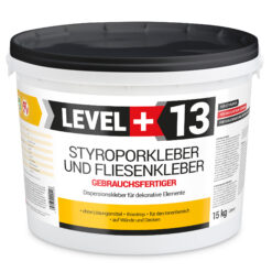 Styroporkleber  Korkkleber Renovieren Dispersionkleber Polymerbasis 15Kg LEVEL+13