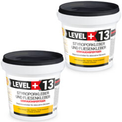Styroporkleber  Korkkleber Renovieren Dispersionkleber Polymerbasis 3Kg LEVEL+13