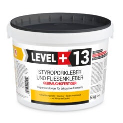 Styroporkleber  Korkkleber Renovieren Dispersionkleber Polymerbasis 5Kg LEVEL+13