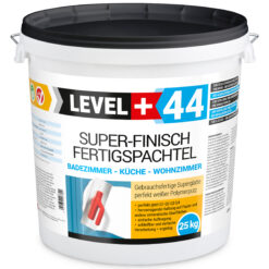 Super Finish Fertigspachtel Q1-Q4 Spachtelmasse Perfekt Glatt Weiß Innenbereich 25Kg LEVEL+44