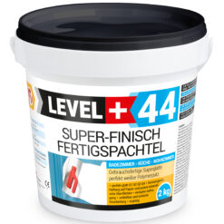 Super Finish Fertigspachtel Q1-Q4 Spachtelmasse Perfekt Glatt Weiß Innenbereich 2Kg LEVEL+44