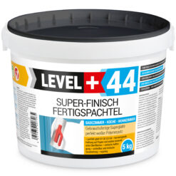 Super Finish Fertigspachtel Q1-Q4 Spachtelmasse Perfekt Glatt Weiß Innenbereich 5Kg LEVEL+44
