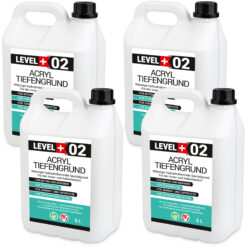 Tiefengrund Acryl Grundierung 20L Innen Außen Verfärbungsfrei Lösungsmittelfrei unter Farben Tapeten LEVEL+02