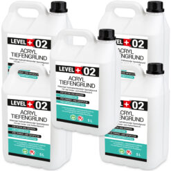 Tiefengrund Acryl Grundierung 25L Innen Außen Verfärbungsfrei Lösungsmittelfrei unter Farben Tapeten LEVEL+02