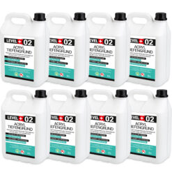 Tiefengrund Acryl Grundierung 40L Innen Außen Verfärbungsfrei Lösungsmittelfrei unter Farben Tapeten LEVEL+02