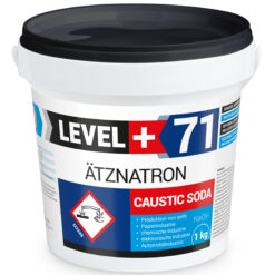 Ätznatron , Caustic Soda Natriumhydroxid NAOH Microperlen 1x1kg Eimer LEVEL+ LEVEL+71