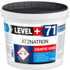 Ätznatron , Caustic Soda Natriumhydroxid NAOH Microperlen 1x5kg Eimer LEVEL+ LEVEL+71