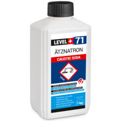 Ätznatron , Caustic Soda Natriumhydroxid NAOH Microperlen 1x1kg Flasche LEVEL+ LEVEL+71