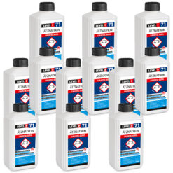 Ätznatron , Caustic Soda Natriumhydroxid NAOH Microperlen 12x1kg Flasche LEVEL+ LEVEL+71