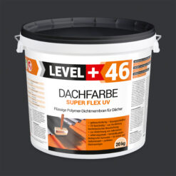Dachfarbe elastische Sockelfarbe Dachlack UV-beständig Super Flex 20Kg Anthrazit LEVEL+ L+46