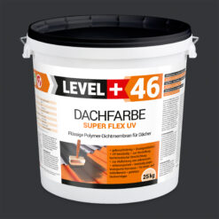 Dachfarbe elastische Sockelfarbe Dachlack UV-beständig Super Flex 25Kg Anthrazit LEVEL+ L+46