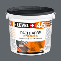 Dachfarbe elastische Sockelfarbe Dachlack UV-beständig Super Flex 20Kg Steingrau LEVEL+ L+46