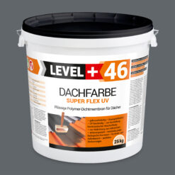 Dachfarbe elastische Sockelfarbe Dachlack UV-beständig Super Flex 25Kg Steingrau LEVEL+ L+46