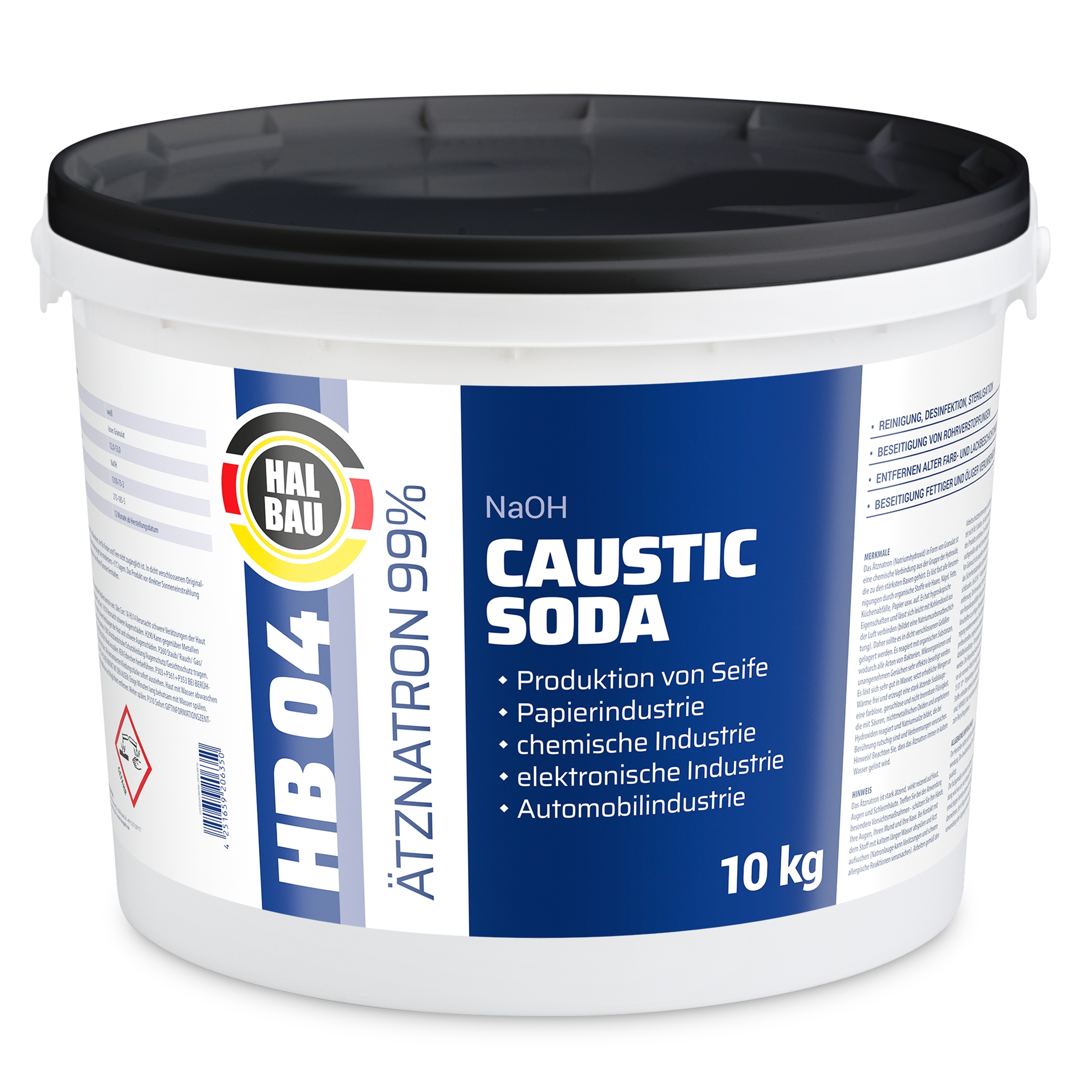 Atznatron Granulat 10kg Eimer Halbau Hb04 Hangato Atznatron Granulat 10kg Eimer Halbau Hb04 Hangato