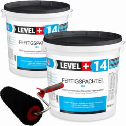 Glätt-Set Fertigspachtel 40kg + Profi Glättwalze 250mm Fugenspachtel LEVEL+ SET210