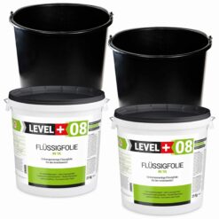 Dichtset Flüssigfolie 50kg + 2x kostenlos 20L Mörteleimer PVC Abdichtung LEVEL+ SET406